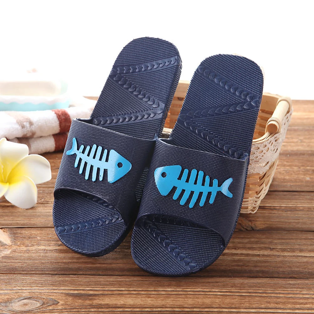 

Unisex Kawaii Cute Fish Lovers Sweethearts Slipper Home Beach Summer Flat Shoes Anti- slips Slipper Bathroom slippers
