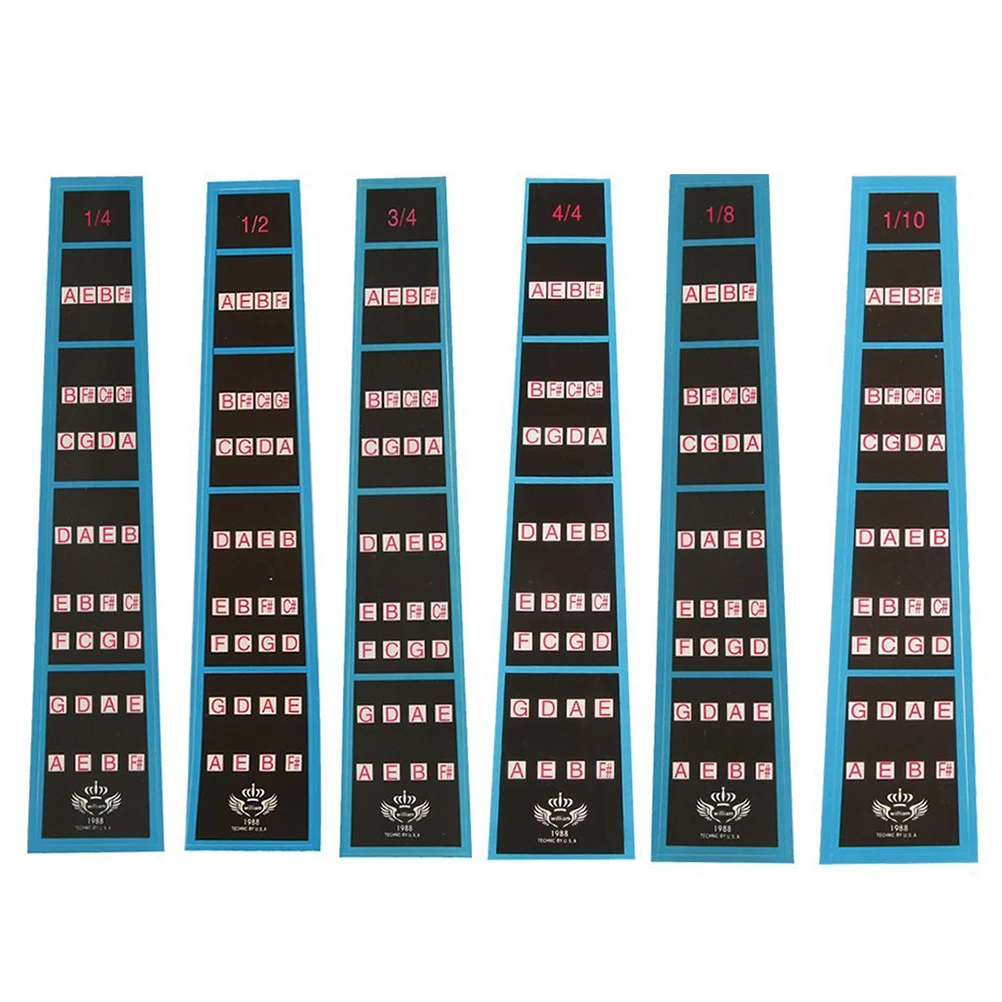 

Violin Fiddle Intonation Stickers Fret Marker Labels Fingering Chart