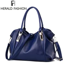 Herald Fashion Designer Women Handbag Female PU Leather Bags Handbags Ladies Portable Shoulder Bag Office Ladies