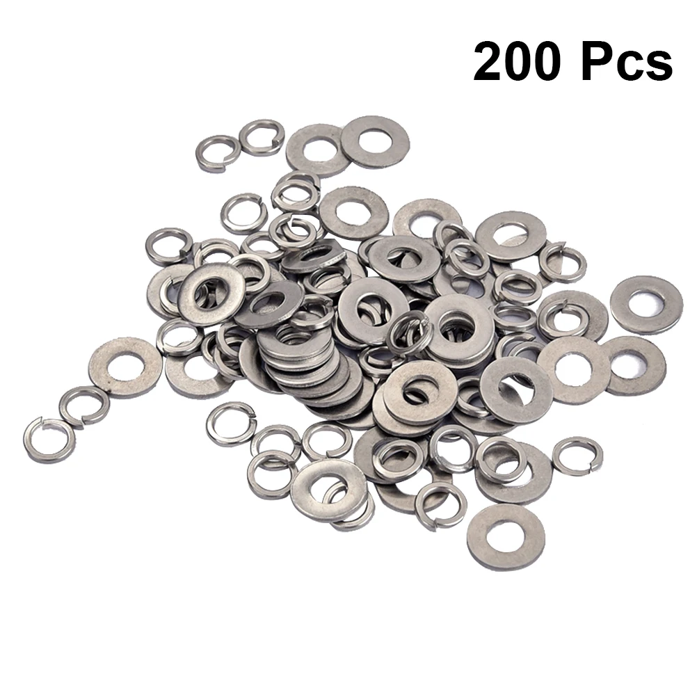 

200 Pcs Guitar Nuts and Washers Telecaster Guitar Bridge Parts Fit for Music Parts Mounting Electronics Machinery Car Models