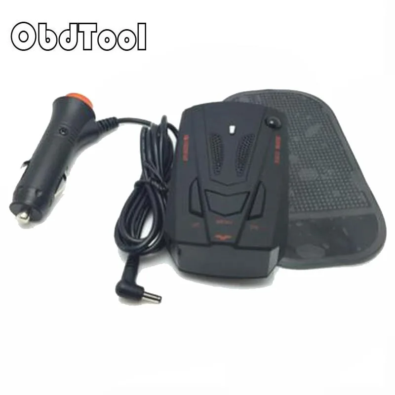 

OBDTOOL Voice Anti Radar Detector 360 Degree V7 for Car Speed Limited Radar Detector Car-styling,car-detector Black