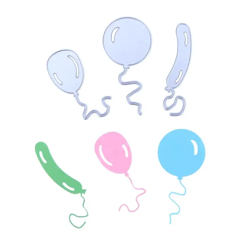 

Balloon Cutting Dies Metal Stencil for Scrapbooking Embossing Dies Cut DIY Birthday Party Paper Cards Craft Dies