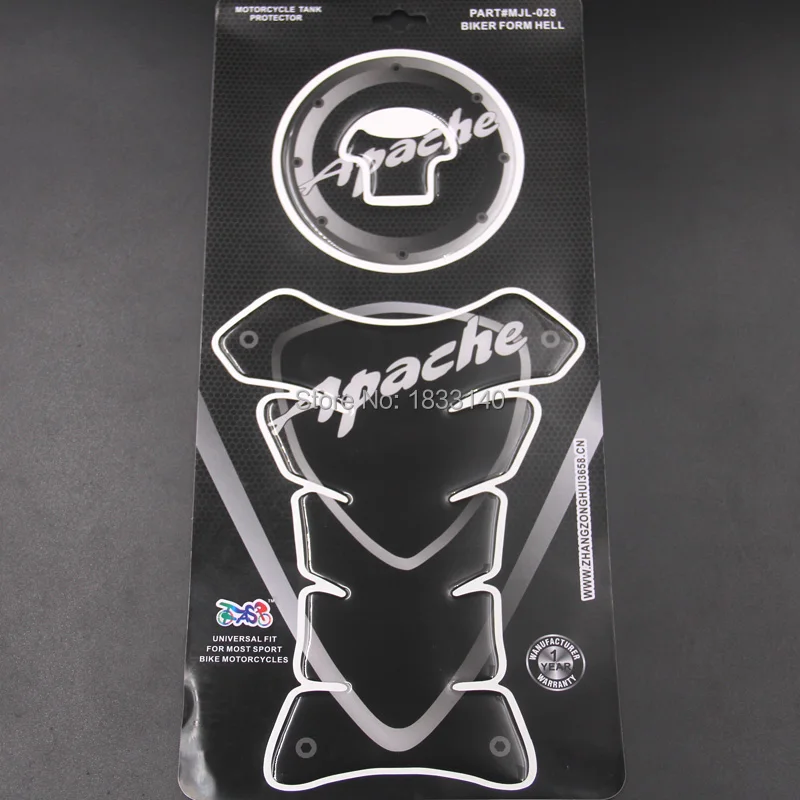 

NEW 1SET Motorcycle Sticker Decal Gas Oil Fuel Tank Pad Protector Case for TVS APACHE Motorcycle