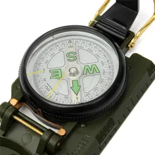 Высокое качество 3 в 1 открытый пеший Туризм Кемпинг Объектив Выживания Lensatic для компасы в Основном Металл 360 Регулируемый светящиеся компасы