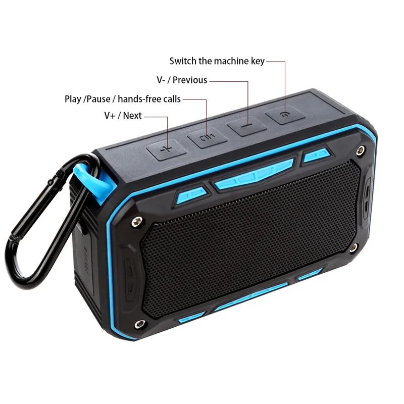 CLAITE S618 TWS портативный bluetooth динамик 2200 мАч беспроводной громкий стерео звук 10 Вт
