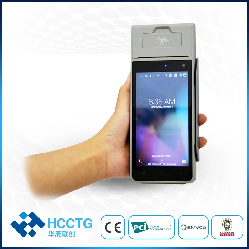 Сенсорный экран сертифицированный EMV Android pos терминал с Sim картой возможностью