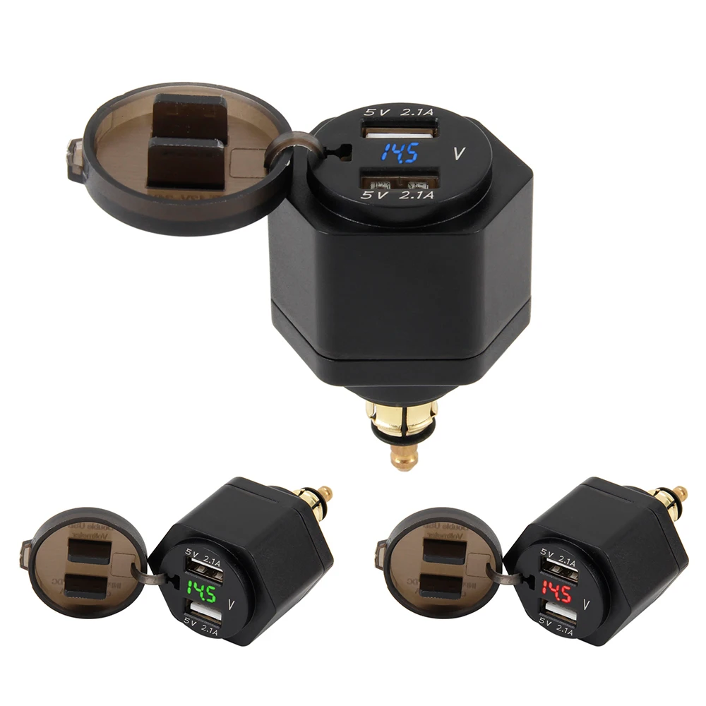 

USB Port Charger Adapter Digital Display Plug for BMW F800GS F650GS F700GS R1200GS R1200RT F650 F700 F800 GSR 1200 GS/RT ADV