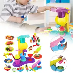 Головоломки ручной поделки детей Пособия по кулинарии набор для выпечки детей роль опыт быстро Еда Ресторан 3D Цвет глины игрушки Форма для
