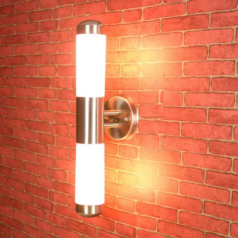 

Stainless steel E27 1head 2head CREE LED outdoor Wall Light 5W 10W Indoor LED Wall Lamp IP67 waterproof