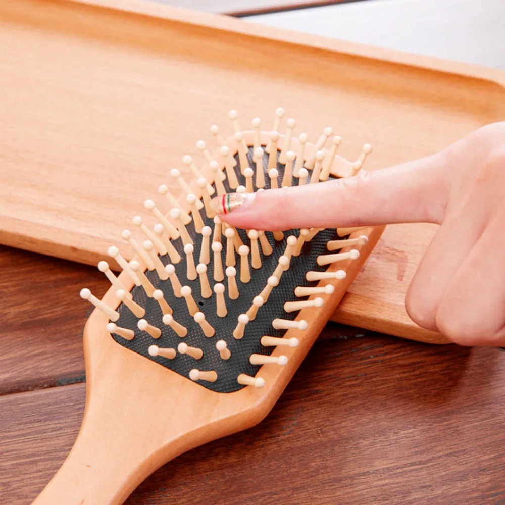 Natural Wood Paddle Brush Wooden Hair Care Spa Massage Comb Anti-static Comb Hair Styling Tool Natural Wood Paddle Brush Wooden Hair Care Spa Massage Comb Anti-static Comb Hair Styling Tool