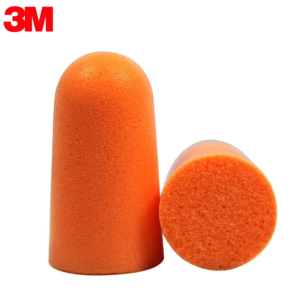 

10pairs/lot 3M 1100 Foam Ear Plug Uncorded Earplugs 29 dB Noise Reduction Rating Sleep Ear Protection Noise Reducer Disposable