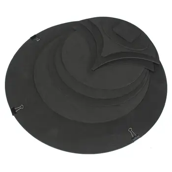 

10 x Bass Snare Drums Mute Silencer Drumming Practice Pad Set Soundoff / Quiet Black