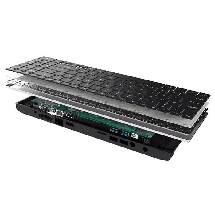 

Acute angle AA - K3 Win10 DIY Business Keyboard Mini PC Intel Apollo Lake Celeron N3450 8GB DDR3L + 64GB ROM 2 x USB3.0 BT4.0