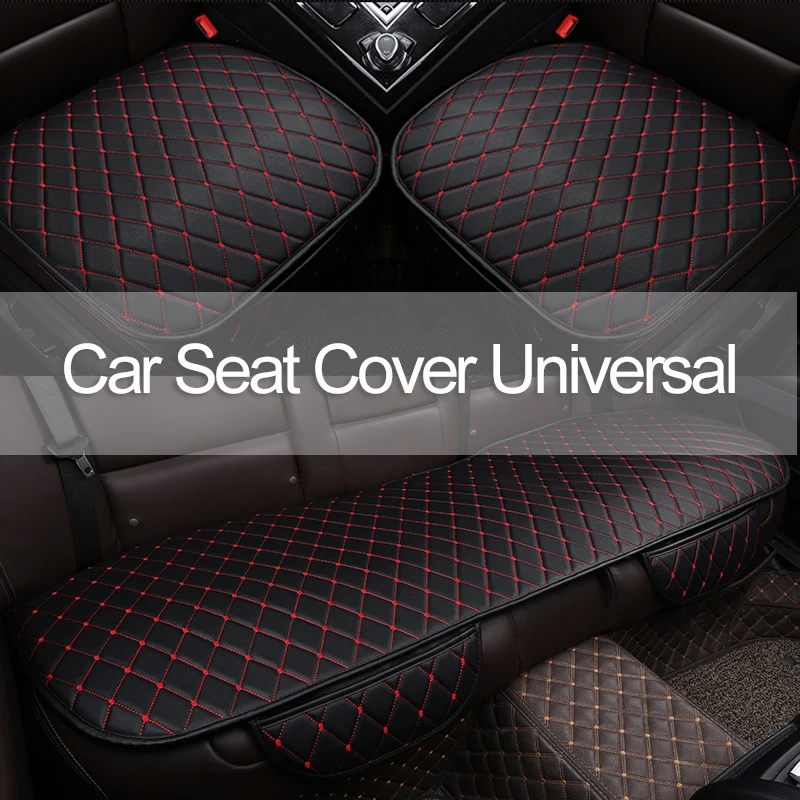 

Pu Leather Car Seat Cover Set Universal Fit Auto Seats Covers Automobiles Interior Accessories Pad Waterproof Front Back Cushion