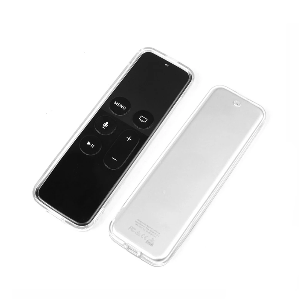 

Hot 2019 Protective Remote Case Soft Clear TPU Protective Case Sleeve Cover for Apple TV 4th Remote Case Transparent wholesale