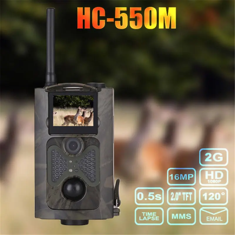 

HC-550M 1080P HD Scouting Infrared Trail Hunting Digital Camera 16MP 2G GSM Pro