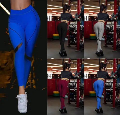 

Women High Waist Fitness Leggings Running Gym Stretch Sports Pants Trousers