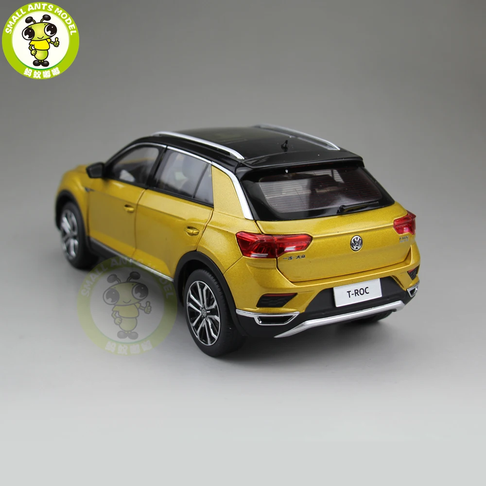 1/18 FAW T-ROC T ROC литая модель автомобиля игрушки Дети Мальчики Девочки Коллекция подарков на день рождения хобби черная крыша