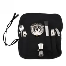 7 шт. шейкер для коктейлей из нержавеющей стали вино ложка-мешалка мерный стакан бармена набор инструментов