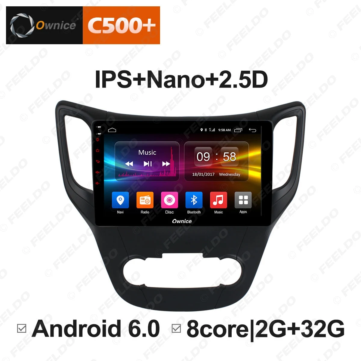 Best LEEWA 10.1" 2.5D Nano IPS Screen Android 8.1 8-Core/DDR3 2G/32G/4G LTE Car Media Player With GPS/FM For Changan CS35 2012-2016 2