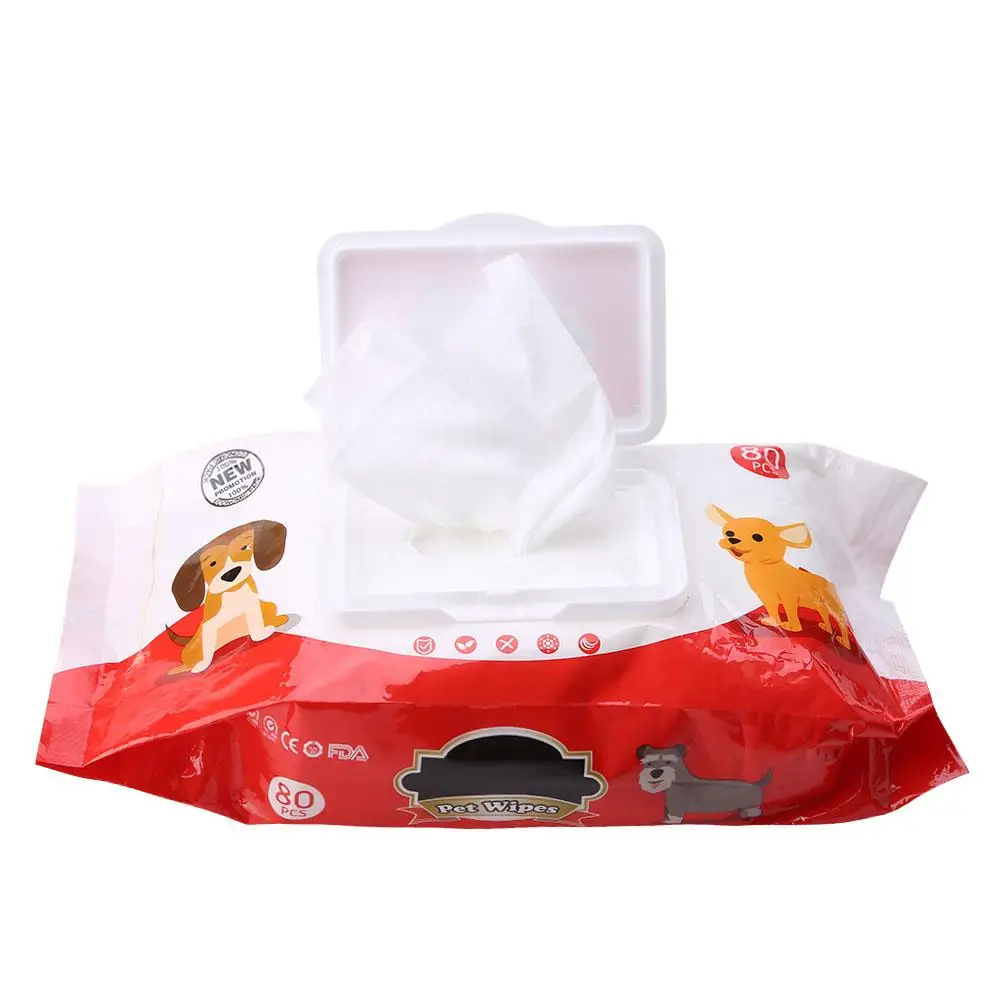

Pet Clean Tissue Grooming Wipe Wet Tissue Stain Remover Cleaning Paper Towels for Dog Cat