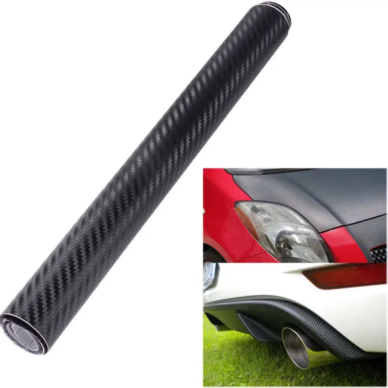 30x127cm Auto Car Sticker Decortaion 3D Carbon Fiber Wrap Roll DIY Sticker For Car Vehicle Decor 3D Car Styling