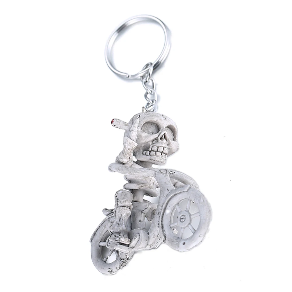

1 pc Skull Keychain Rubber Creative Skeleton Fashion Hanging Pendant Keys Holder Keyring for Kids Toy Gifts Handbag Decor