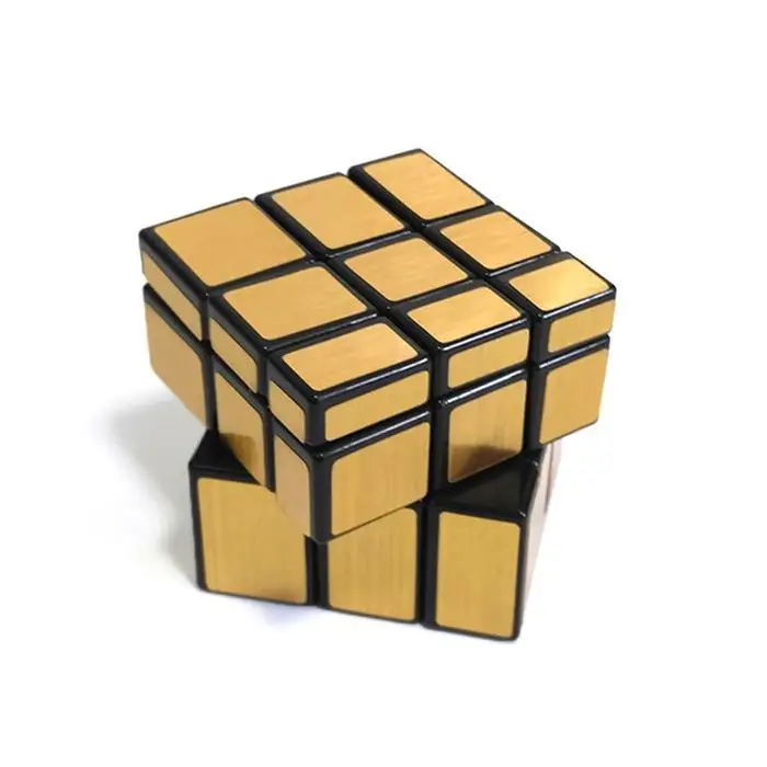 Новый детский зеркальный куб серебряного цвета золотой магический 3x3 пазл