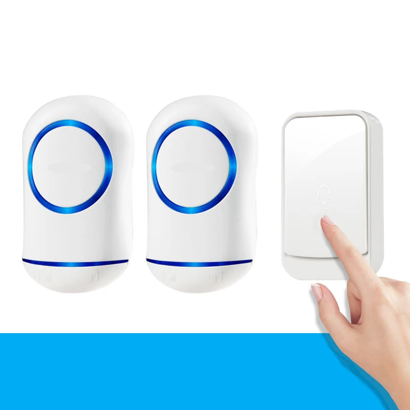

Wireless Door Bell Smart Door Bell Ring Chime Button Transmitter 45 Sweet Music EU US Plug Wireless Doorbell