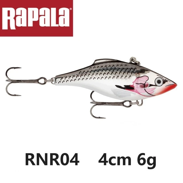 Rapala Brand Rnr04 Fishing Lure Vib 40mm 6g Artificial Bait With Vmc Black  Nickel Hooks Long-casting Fishing Sinking Lure - AliExpress