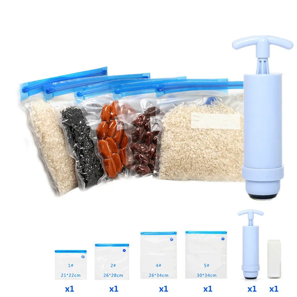 Многоразовые мешки Ziplock вакуумные компрессионные пакеты для хранения