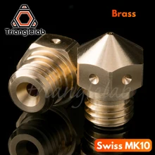1 шт. супер высокое качество Micro Swiss MK10 сопло для Swiss Hotend Kit mk10 Латунное сопло M7 3D принтер латунь MK10 сопло