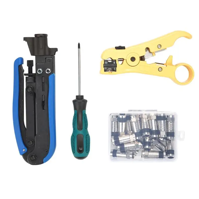 

24 pcs set Mini Portable Wire Stripper Knife Crimper Pliers Crimping Tool Cable Stripping Wire Cutter Rotary Tool Crimping Tool