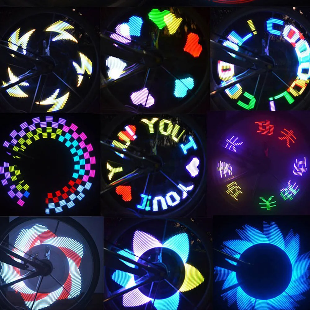 32 LEDs Bicycle Wheel Light Colorful Cycle Waterproof Rainbow Wheel