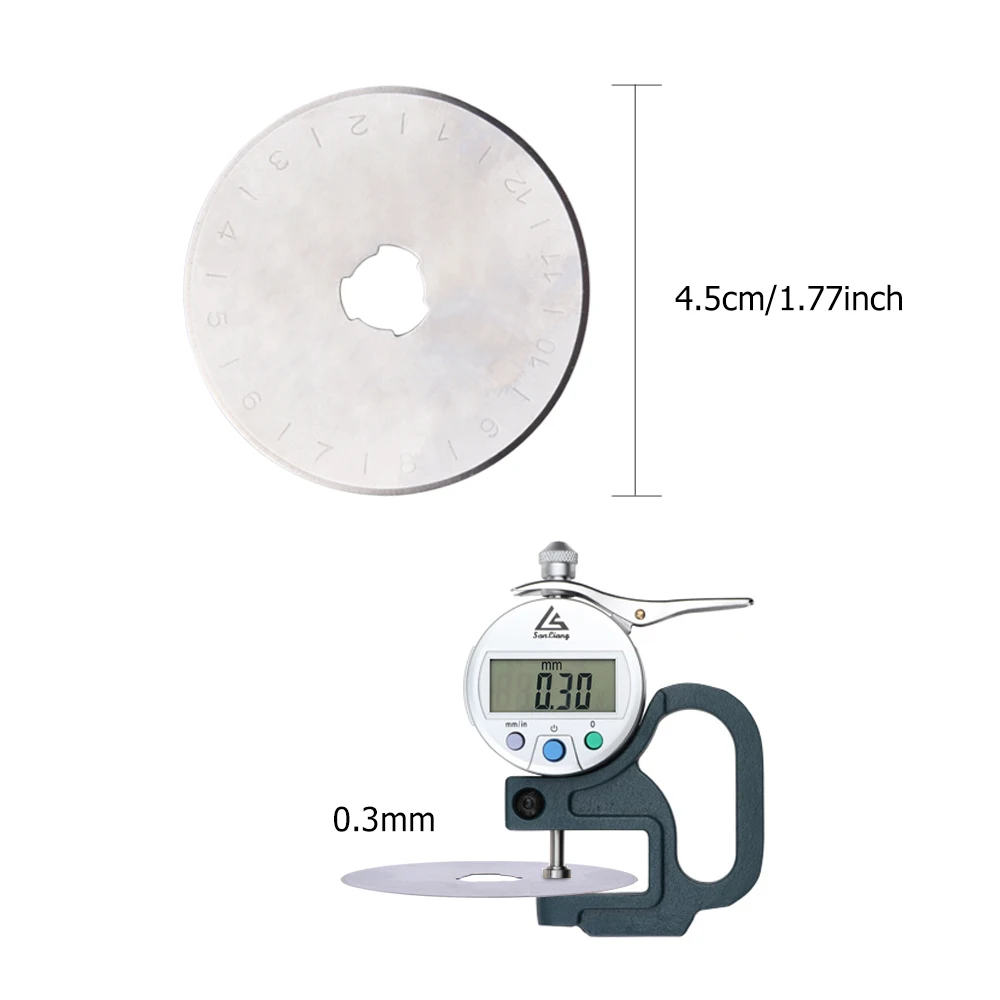 45 мм роторный резак DIY Ткань Кожа резак нож Круг Лезвия резка ремесло Лоскутная Кожа бумага швейные поворотные фрезы