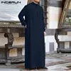 Fashion Muslim Clothing Thobe Jubba Mens Robe Long Sleeve Saudi Arab Thobe Kaftan Ropa Arabe Islamic Thobe Indian Dress Robe ► Photo 3/6