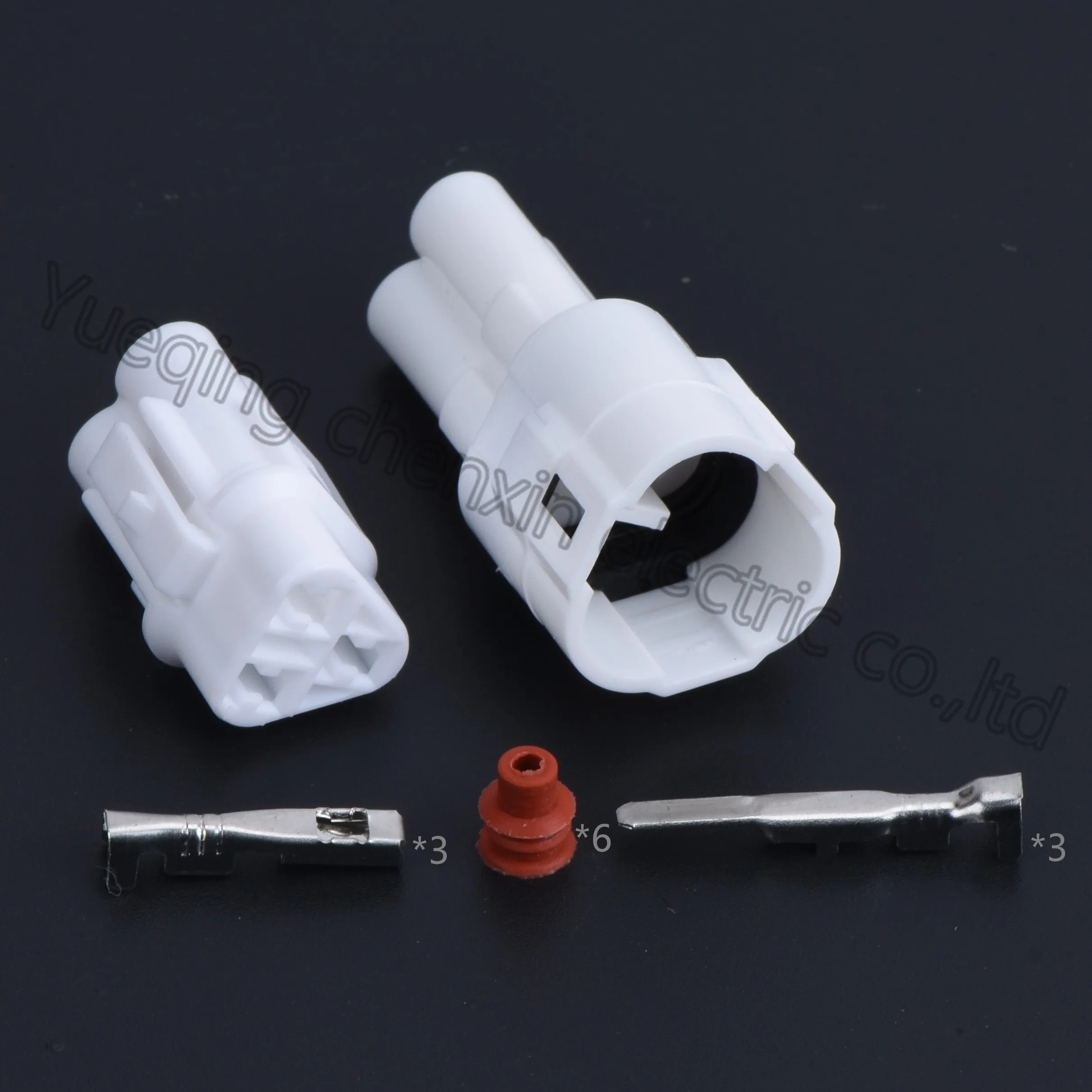 

White 3pin waterproof auto connector plastic sheath plug(2.0) male and female 6187-323/6180-3241 Motorcycle TPS plug connectors