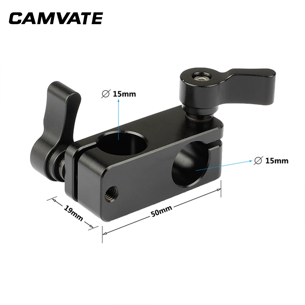 CAMVATE 90 градусный стержень адаптер зажим (черный 2 Pack) C1777|adapter clamp|rod rigrod clamp |