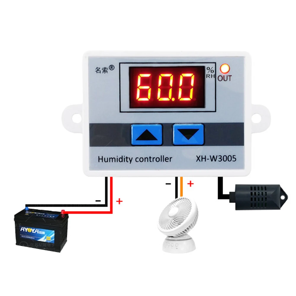XH W3005 Многофункциональный практичный Высокоточный цифровой регулятор влажности