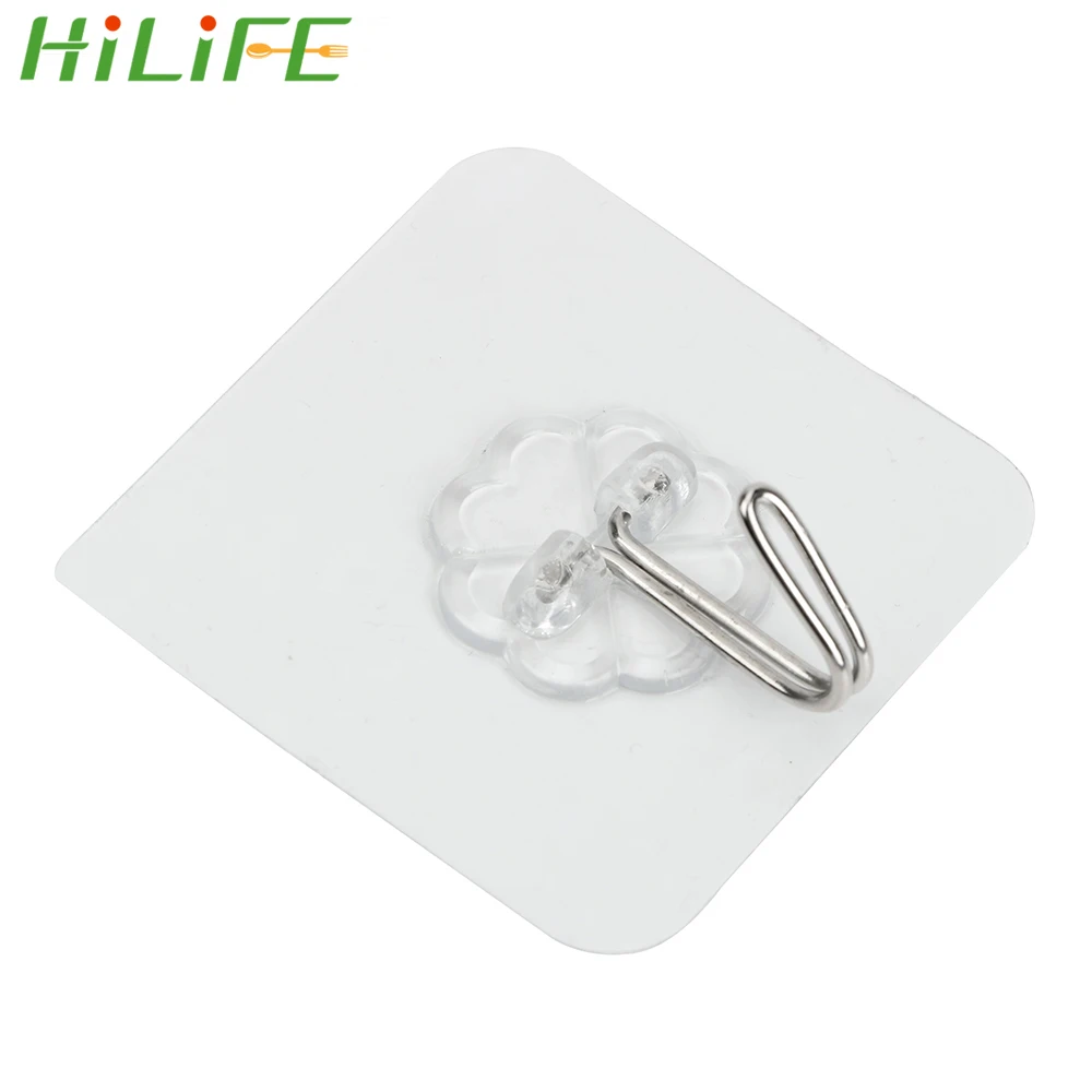 HILIFE прозрачные присоски вешалки для хранения Вешалки кухни ванной комнаты