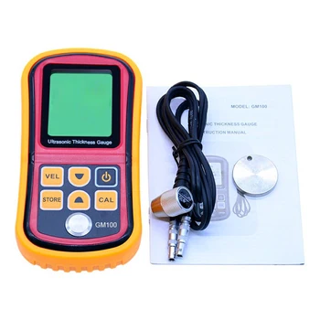 

1pc GM100 Digital LCD Display Ultrasonic Thickness Gauge Metal Testering Measuring Instruments 1.2 to 200MM Sound Velocity Meter