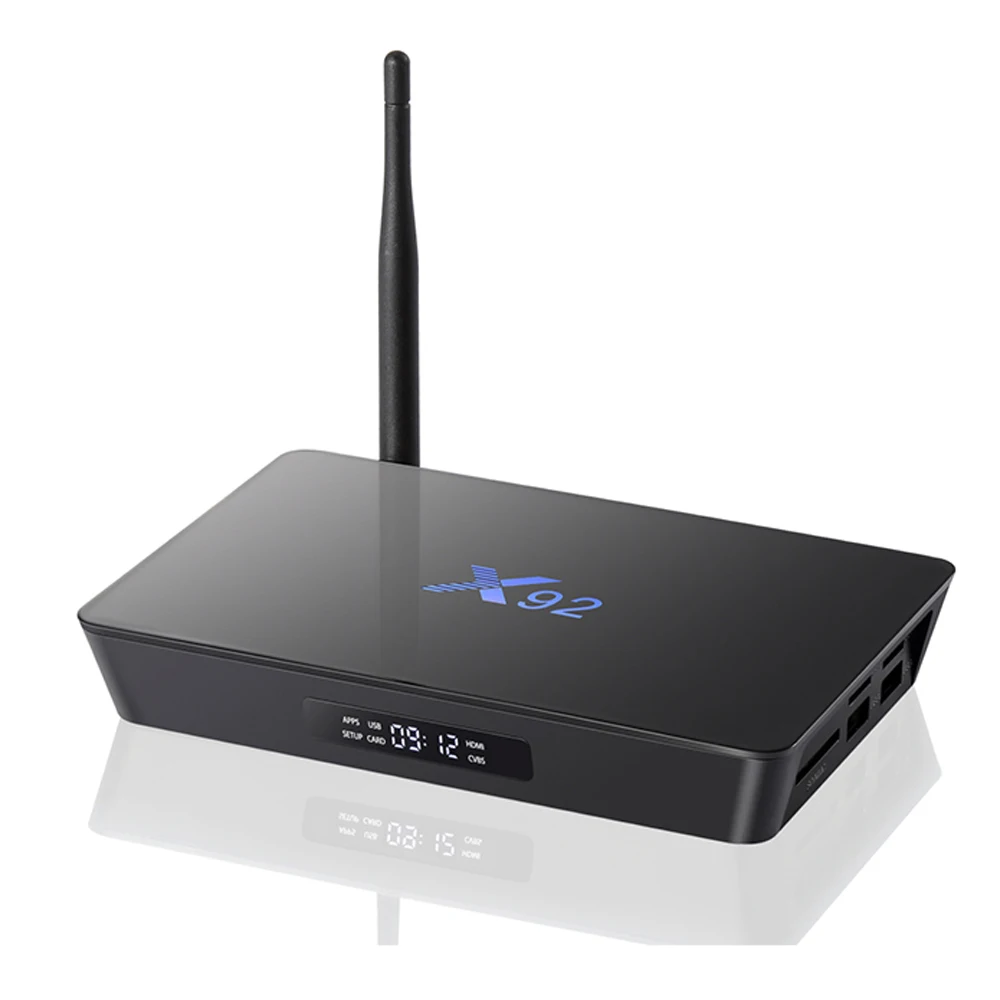 

X92 Smart TV Box Amlogic S912 Android 6.0 Octa-core 2.4GHz/5.8GHz WiFi HD 2.0a with USB 2.0 SD Card Slot TV Box 2G 3G 16G 32GB