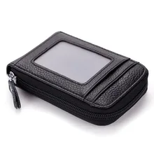 Organ Card Bag Women's Card Bag Genuine Leather Men's Multi-card Bag Zipper Wallet banjini bathroom bag bagping cotton card card card card cotton