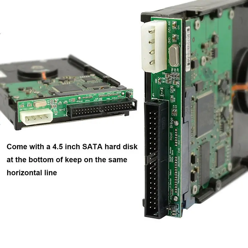 Адаптер Ide от 7 до 15 штырьков 2 5 Sata Female 3 дюйма конвертер Male 40 Pin Port для Ata 133 100 Hdd серия