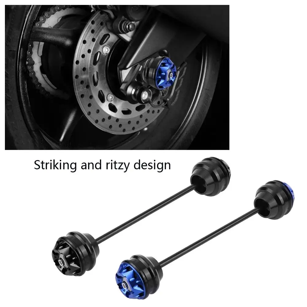 

CNC Aluminum Alloy Front Fork Crash Sliders Wheel Falling Protector for Yamaha MT03 YZF-R3 R25 2014 2015 2016 Black / Blue