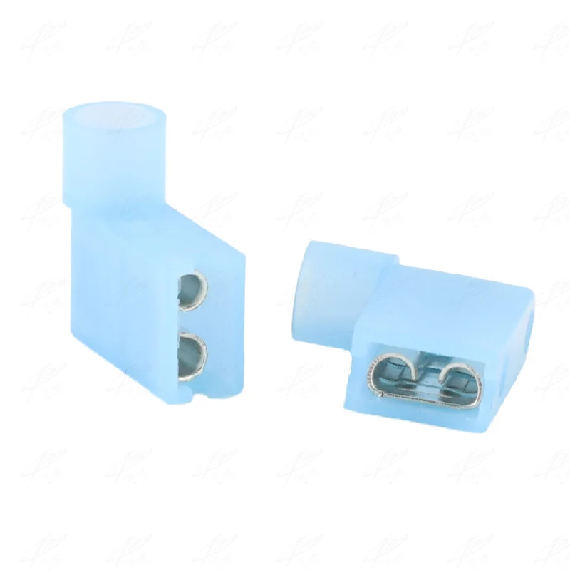 FLDNY2 250 FLDNY2.5 250 Nylon brass Flag Female Terminal insulated WIRE CONNECTORS 50PCS AWG16