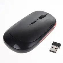 Универсальная игровая мышь Ультра тонкая u-образная usb-ресивер беспроводной мыши 2,4 г 10 М беспроводная оптическая мышь для ноутбука компьютерная мышь
