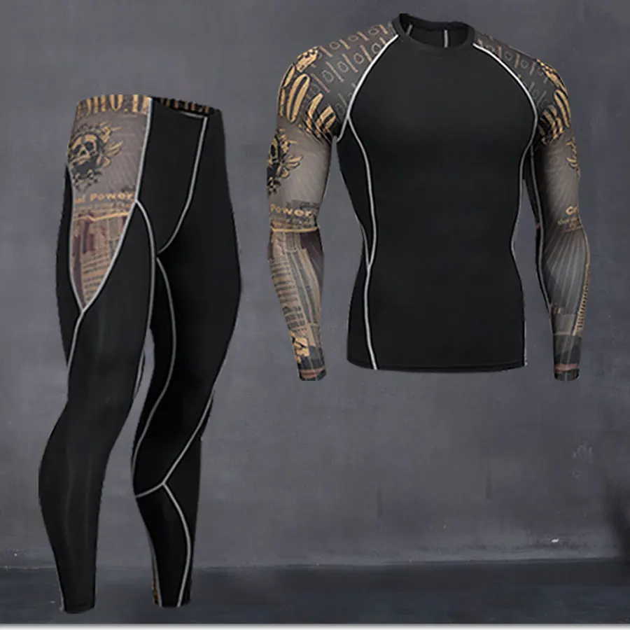 

Fashion clothing warm men's underwear set men's compression fleece sweat quick-drying thermal underwear men's long-sleeved spot