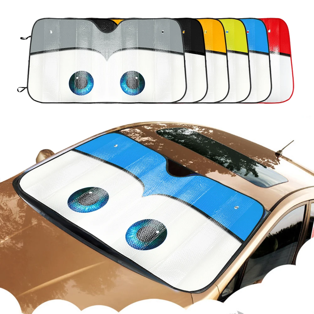 

130*70cm Sun Block Cover Front Rear Windscreen Visor Car-styling UV Protect Car Window Sun Shade Folding Window Film