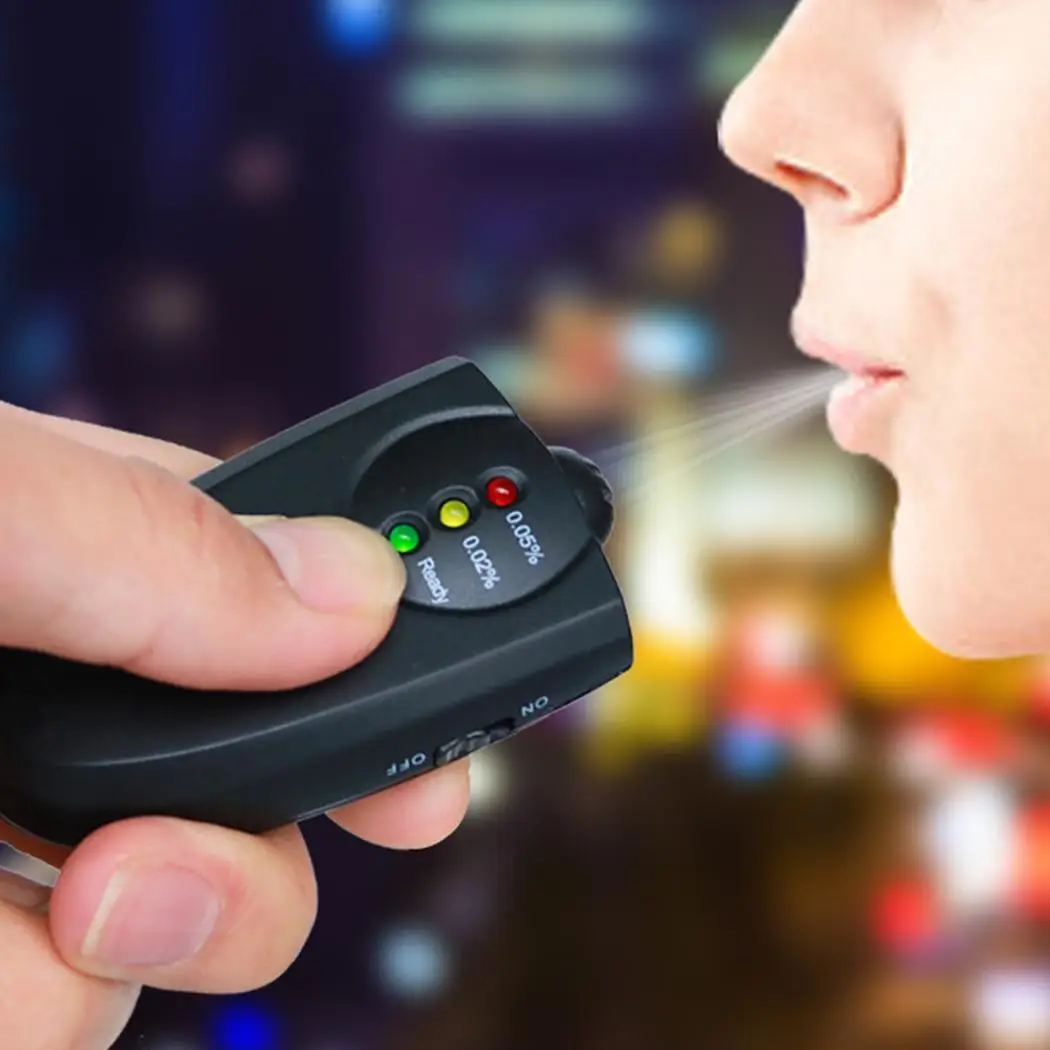 المحمولة الرقمية البسيطة الكحول اختبار التنفس عارضة ، السفر ، في الهواء الطلق ، الخ محلل المفاتيح كاشف 1855